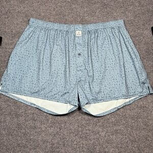 Peter Millar Long Blue Performance Boxer Shorts Lightweight Men's Size 2XL